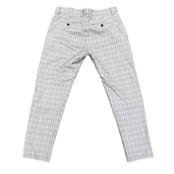 Zara Casual Dress Pants Size 34 Striped Gray - Picture 3 of 8